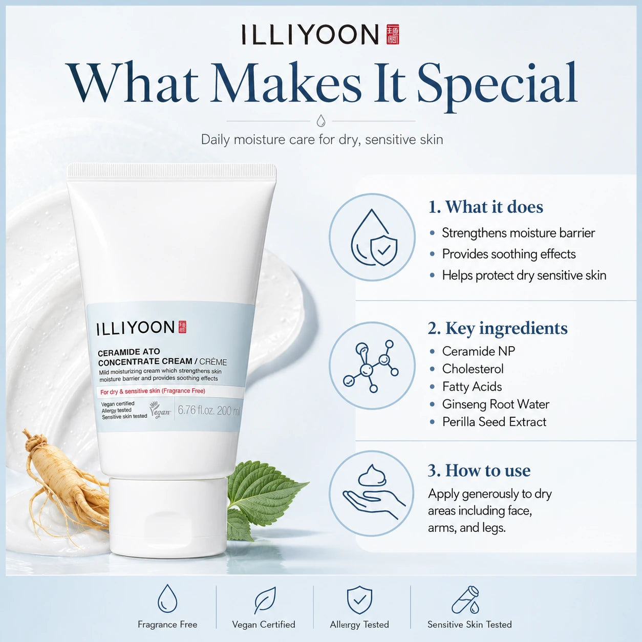 ILLIYOON Ceramide Ato Concentrate Cream 200ml