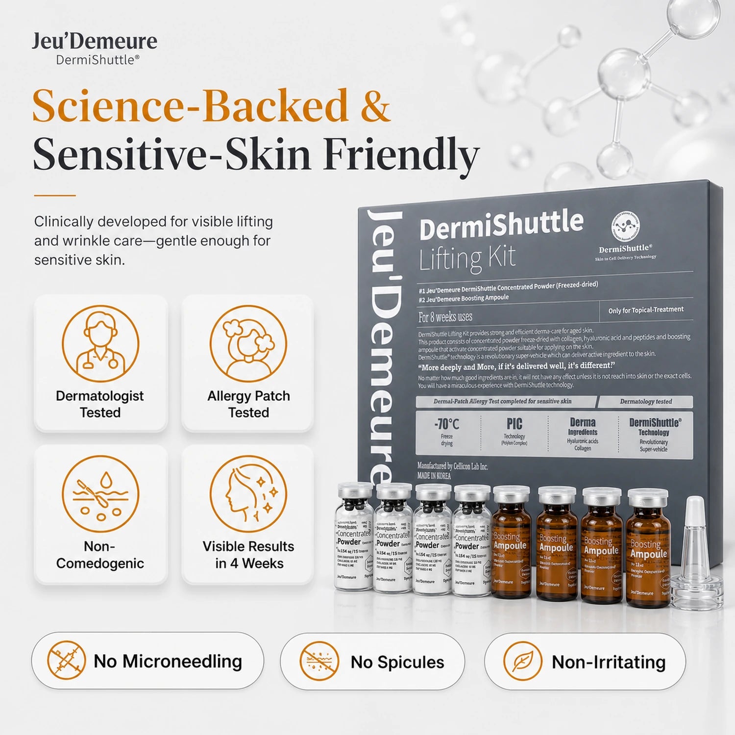 JEU'DEMEURE DermiShuttle Lifting Kit 2 Weeks