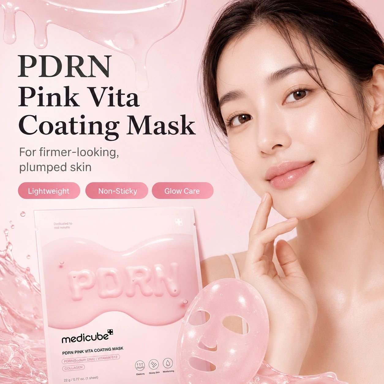 Medicube PDRN Pink Vita Coating Mask 22g 1ea