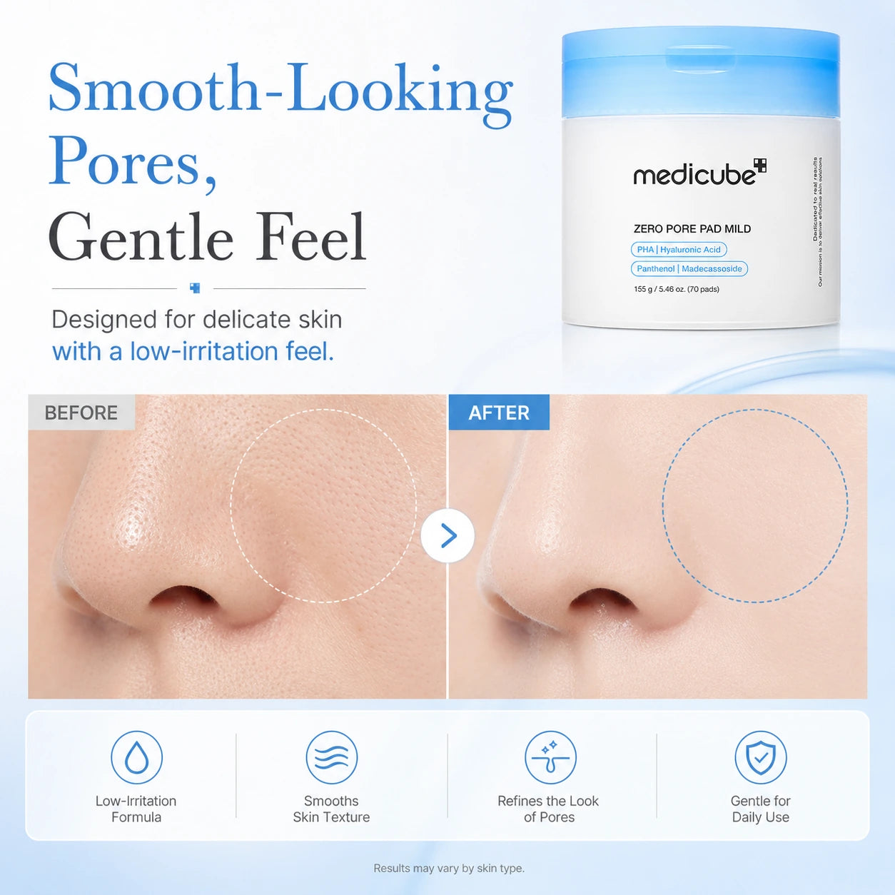 Medicube Zero Pore Pad Mild 70 Pads