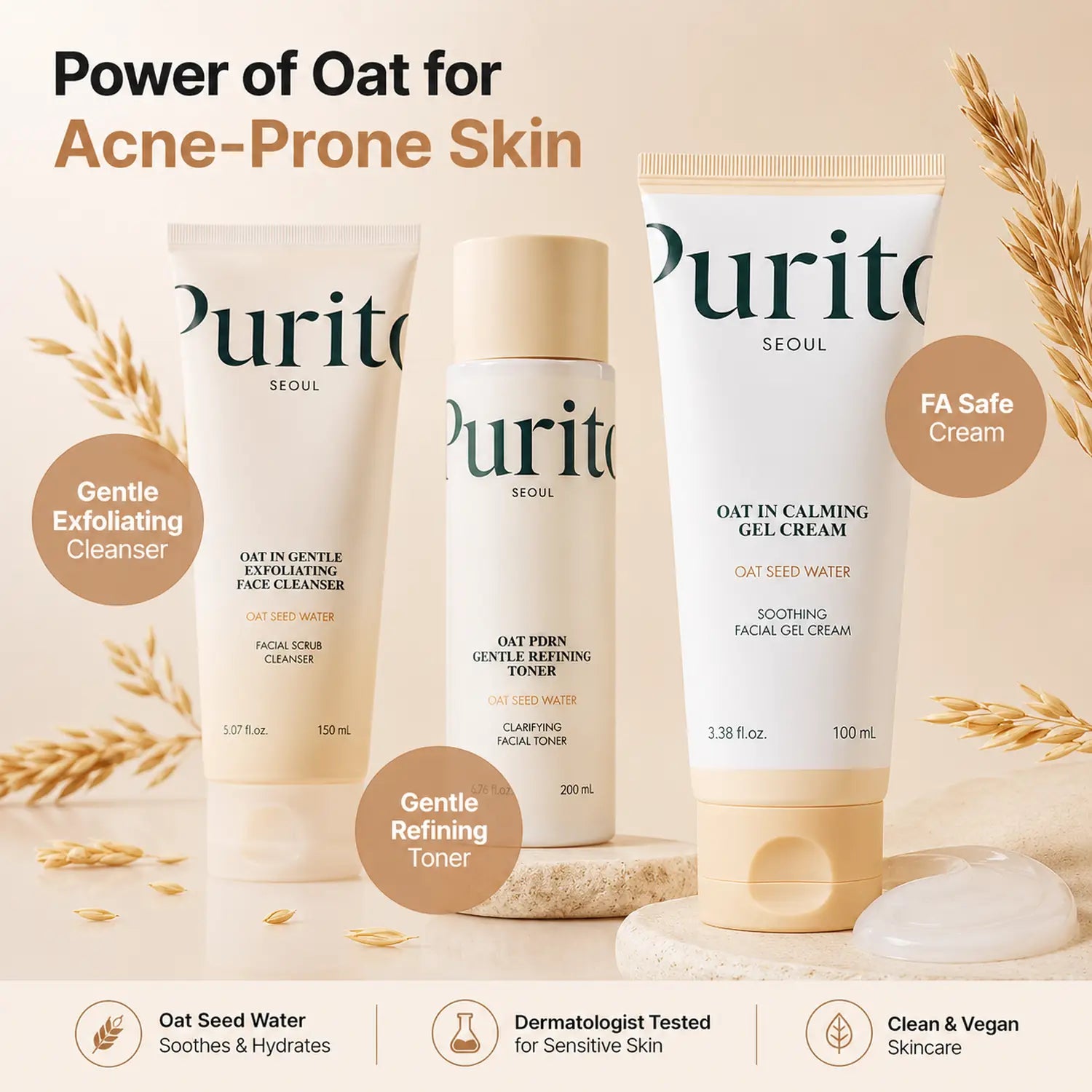PURITO Oat In Calming Gel Cream 100ml
