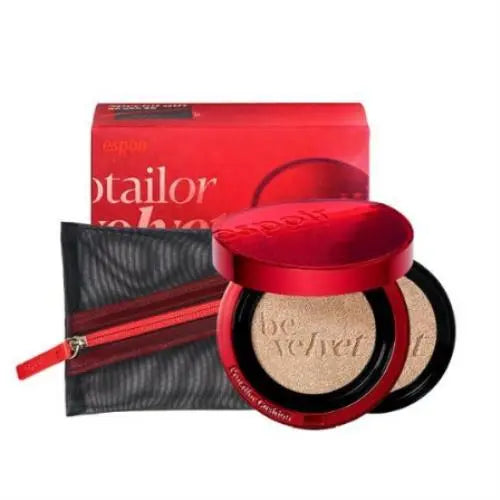 [espoir] PRO TAILOR BE VELVET COVER CUSHION SPECIAL SET #1 VANILLA - Enrapturecosmetics