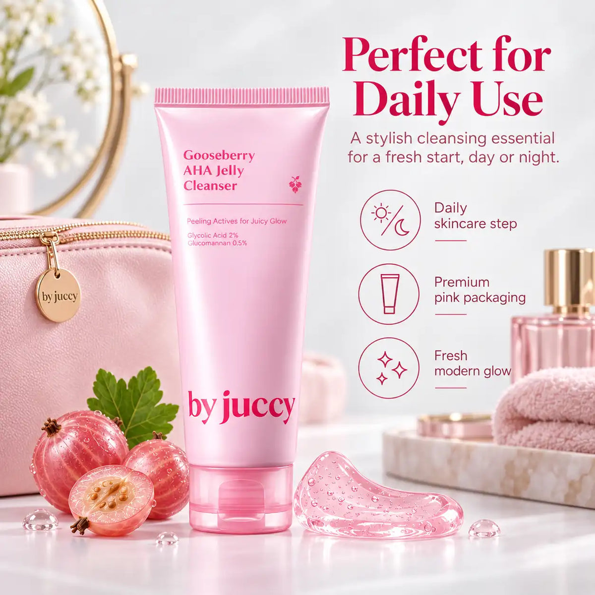 By Juccy Gooseberry AHA Jelly Cleanser 120ml