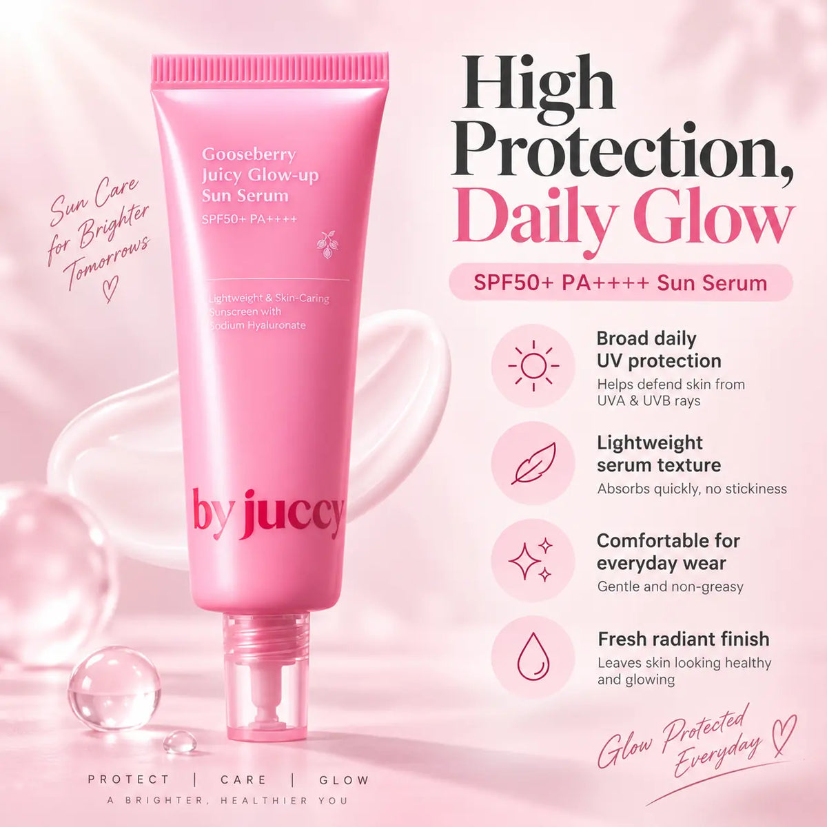 By Juccy Gooseberry Juicy Glow Up Sun Serum 50ml