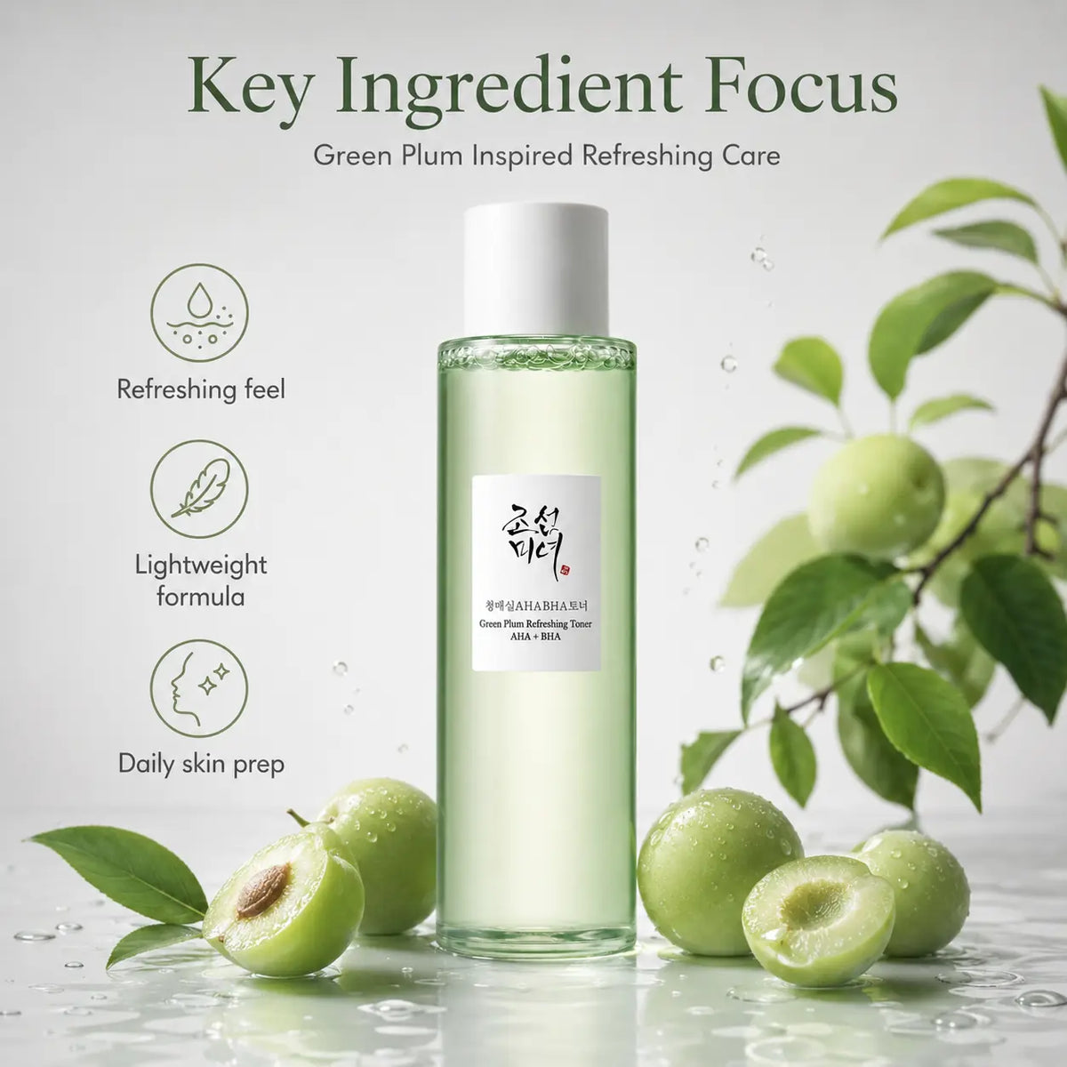 Beauty of Joseon Green Plum Refreshing Toner : AHA + BHA 150ml