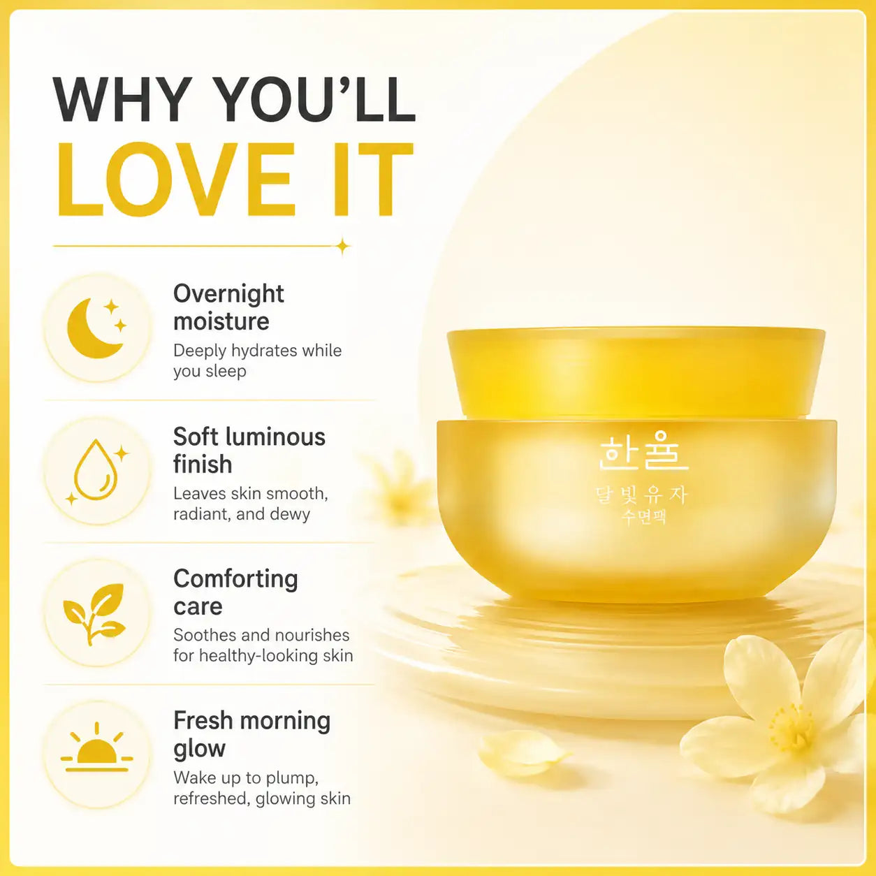 HANYUL Moonlight Citron Sleeping Mask 60ml