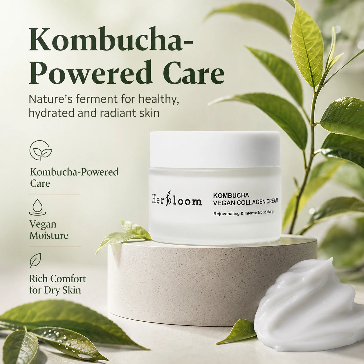 HERBLOOM Kombucha Vegan Collagen Cream 50ml
