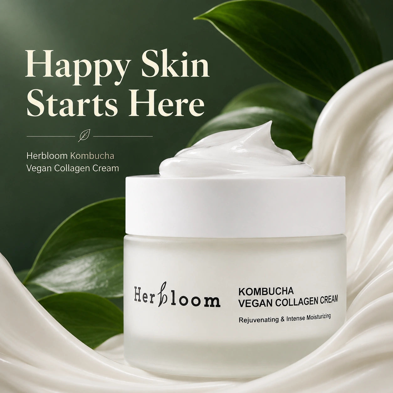 HERBLOOM Kombucha Vegan Collagen Cream 50ml