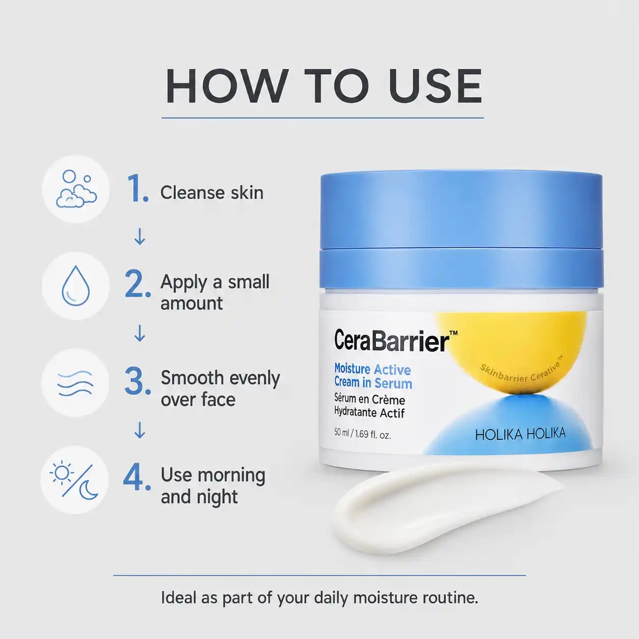 Holika Holika Cerabarrier Moisture Cream in Serum 50ml