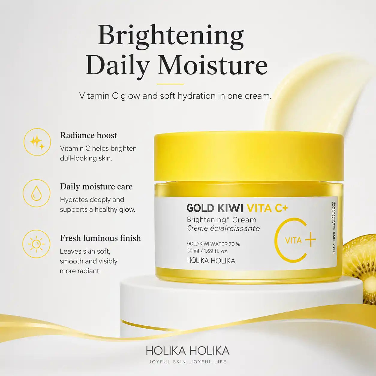 Holika Holika Gold Kiwi Vita C Brightening Cream 50ml