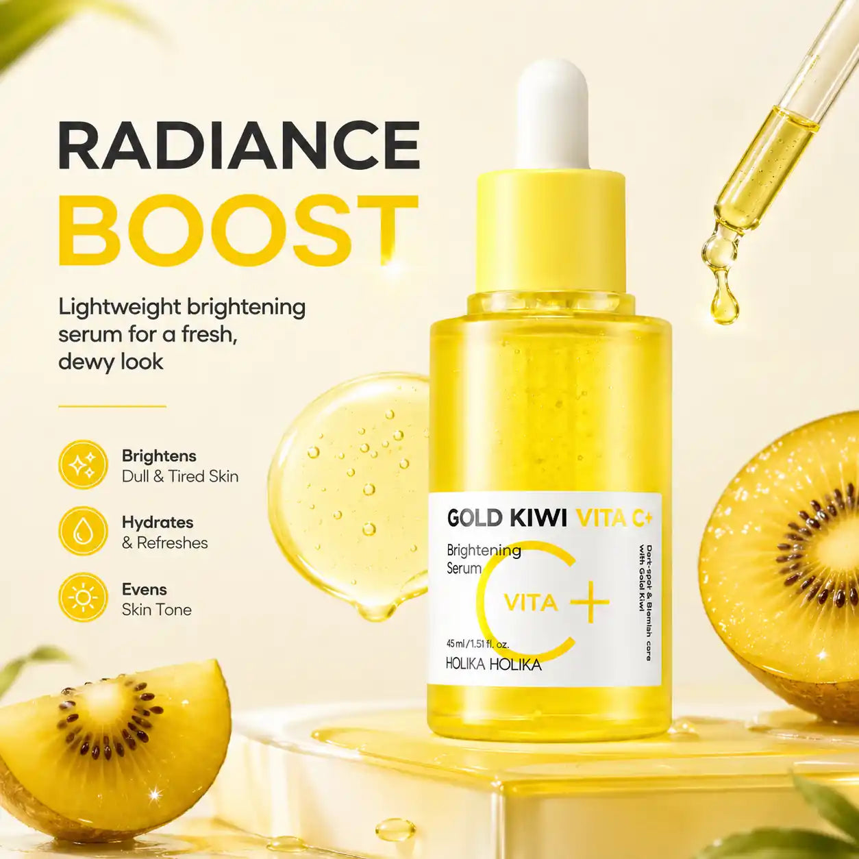 Holika Holika Gold Kiwi Vita C Brightening Serum 45ml