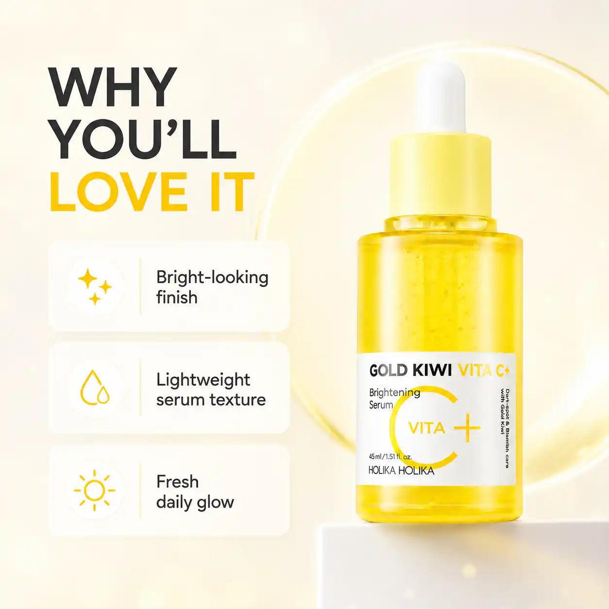 Holika Holika Gold Kiwi Vita C Brightening Serum 45ml