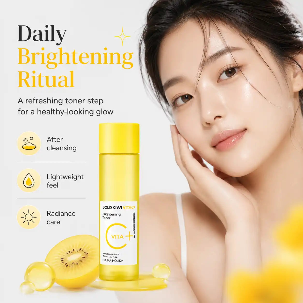 Holika Holika Gold Kiwi Vita C Brightening Toner 150ml