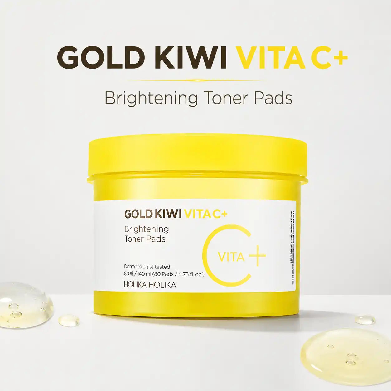 Holika Holika Gold Kiwi Vita C Toner Pads 80pcs
