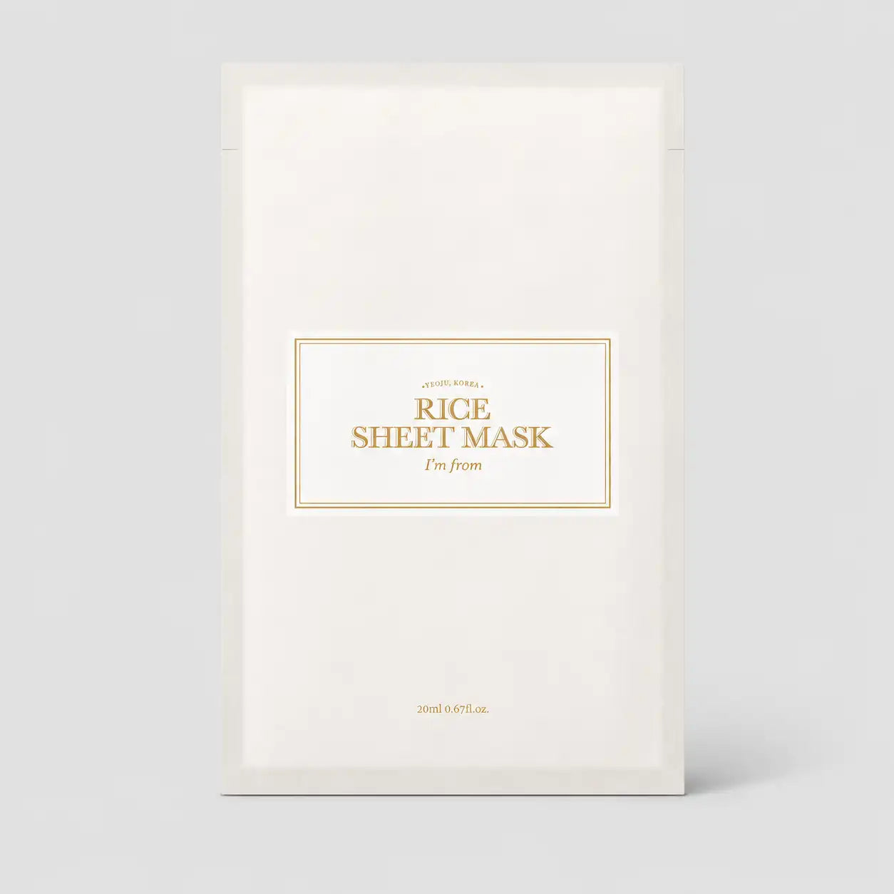 I'm From Rice Sheet Mask sachet front