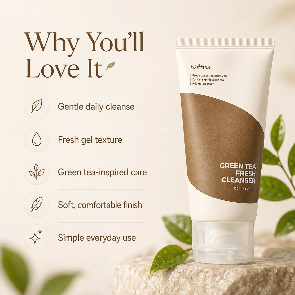 Isntree Green Tea Fresh Cleanser 120ml