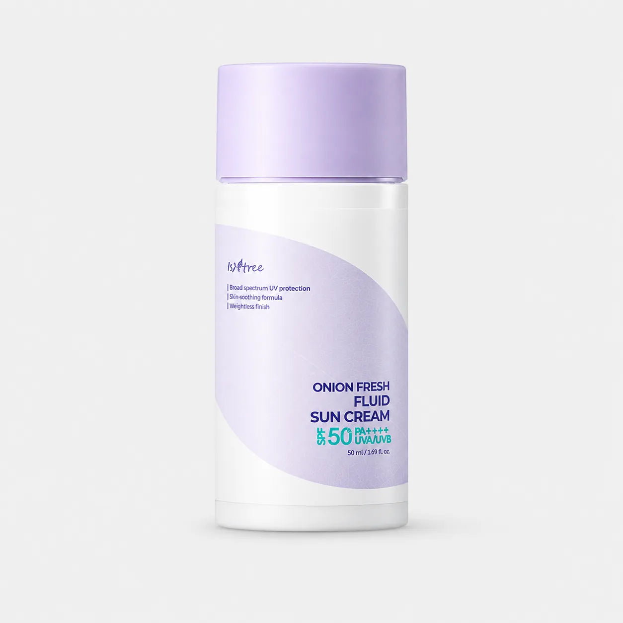 Isntree Onion Fresh Fluid Sun Cream 50ml bottle front label