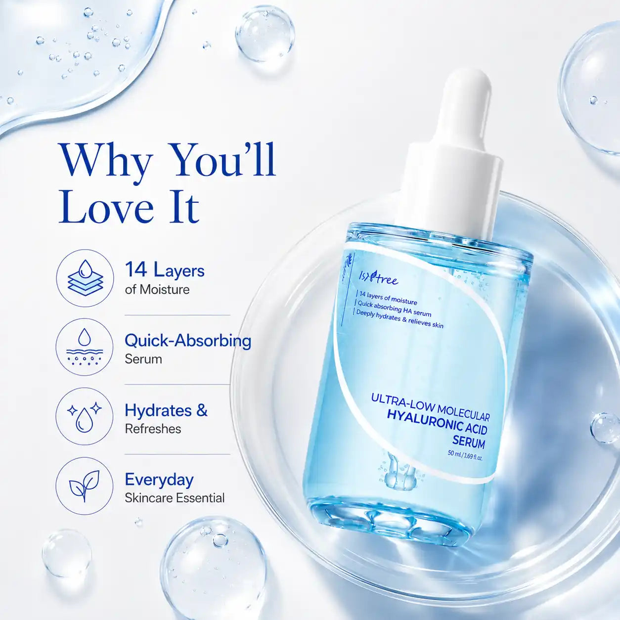 Isntree Ultra Low Molecular Hyaluronic Acid Serum 50ml