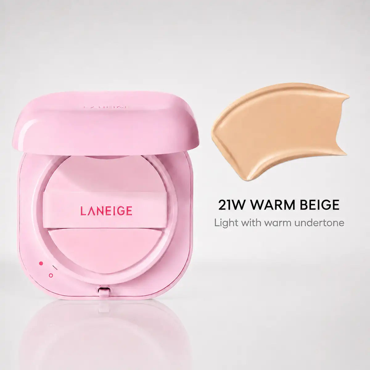 glow cushion applied to skin