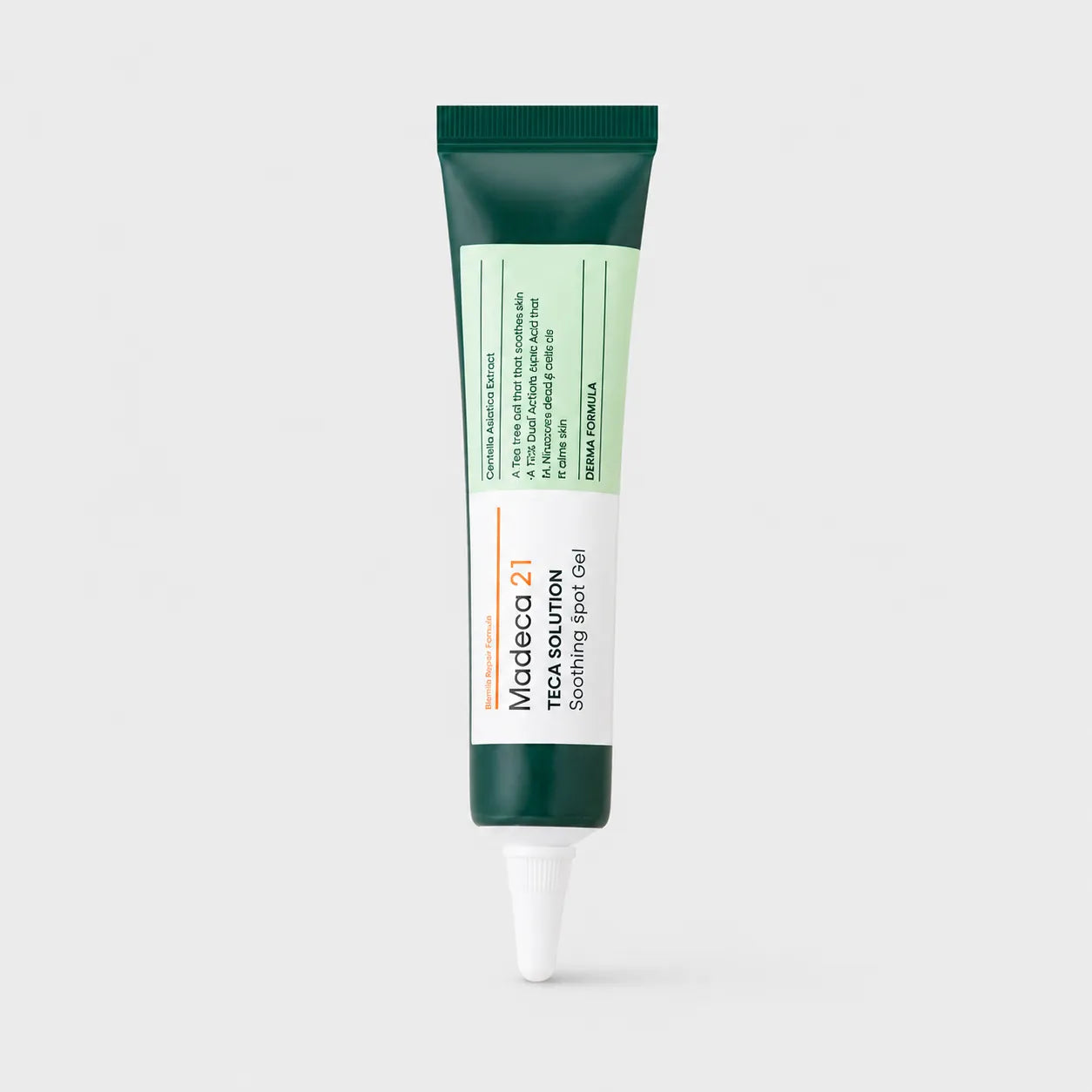 Madeca21 Teca Solution Soothing Spot Gel 15ml tube front view