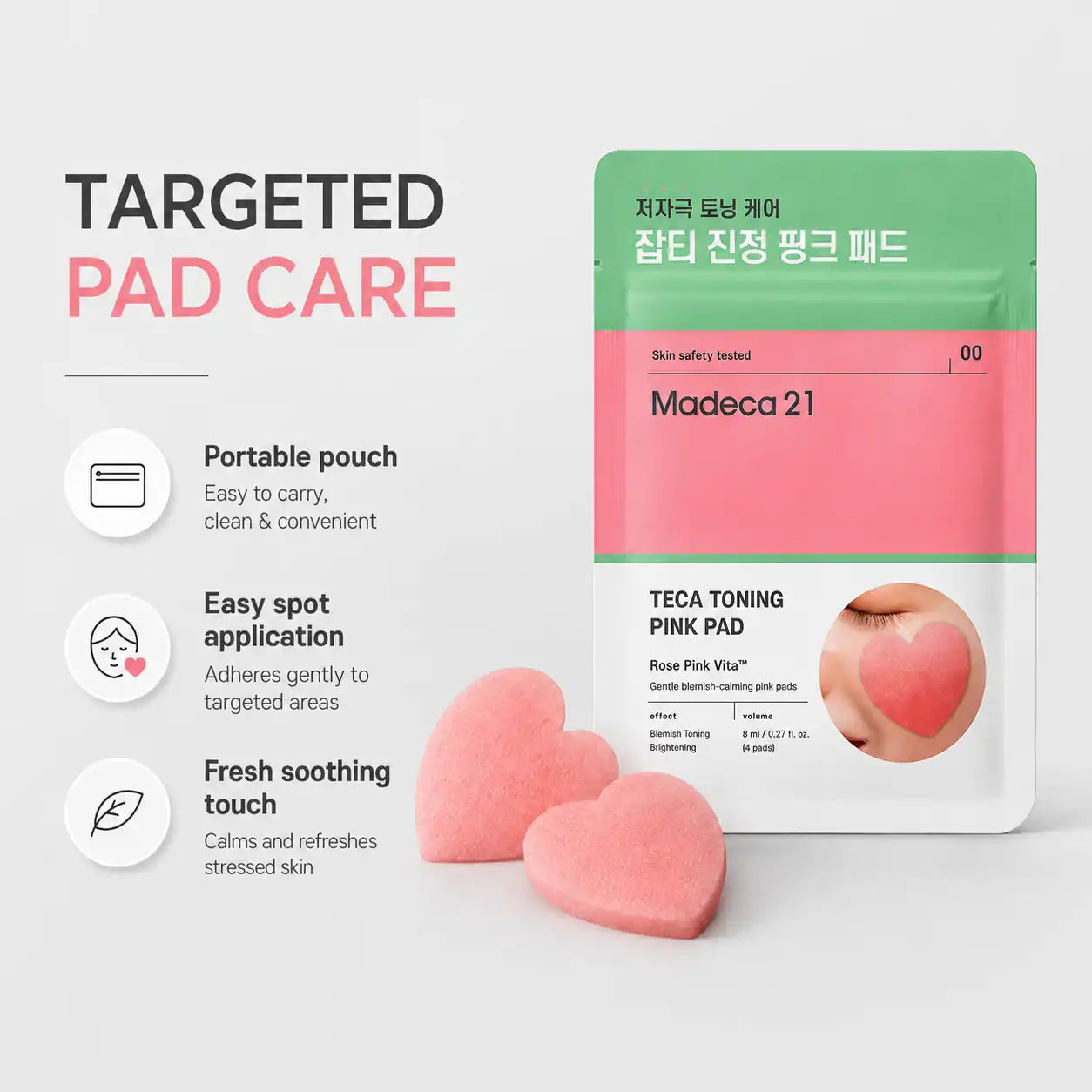 Madeca21 Teca Toning Pink Pad 4ea