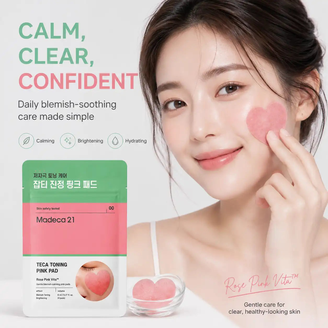 Madeca21 Teca Toning Pink Pad 4ea