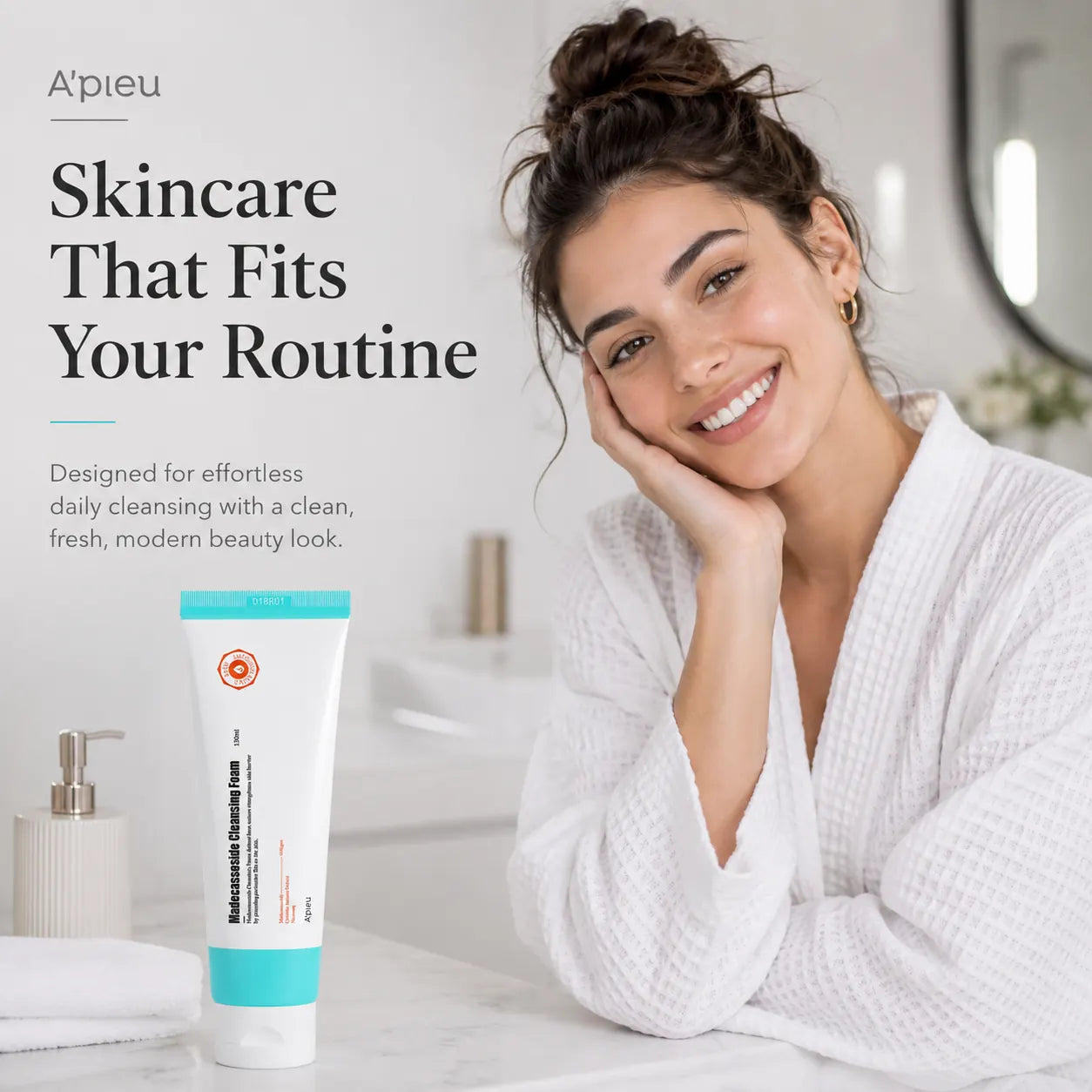 A'pieu Madecassoside Cleansing Foam 130ml