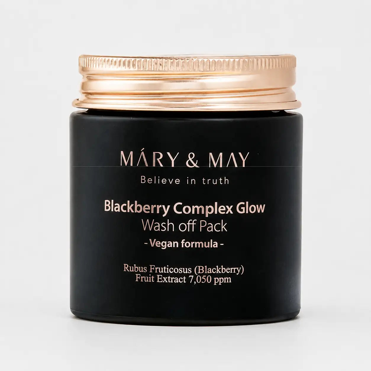 Mary&May Blackberry Complex Glow Wash Off Pack 125g tub front label