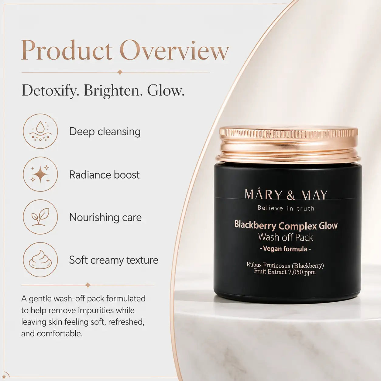 Mary&May Blackberry Complex Glow Wash Off Pack 125g