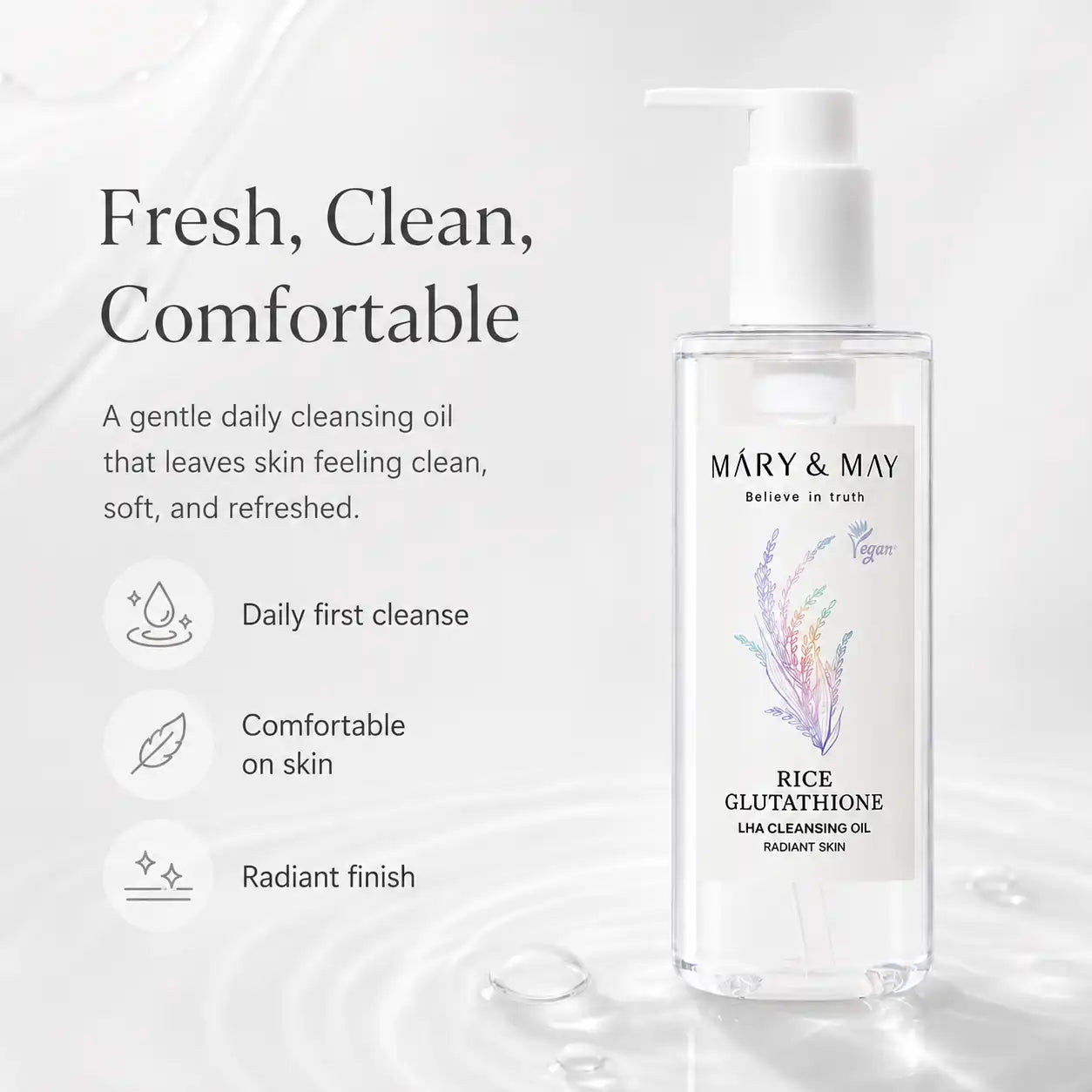 Mary&May Rice Glutathione LHA Cleansing Oil 200ml