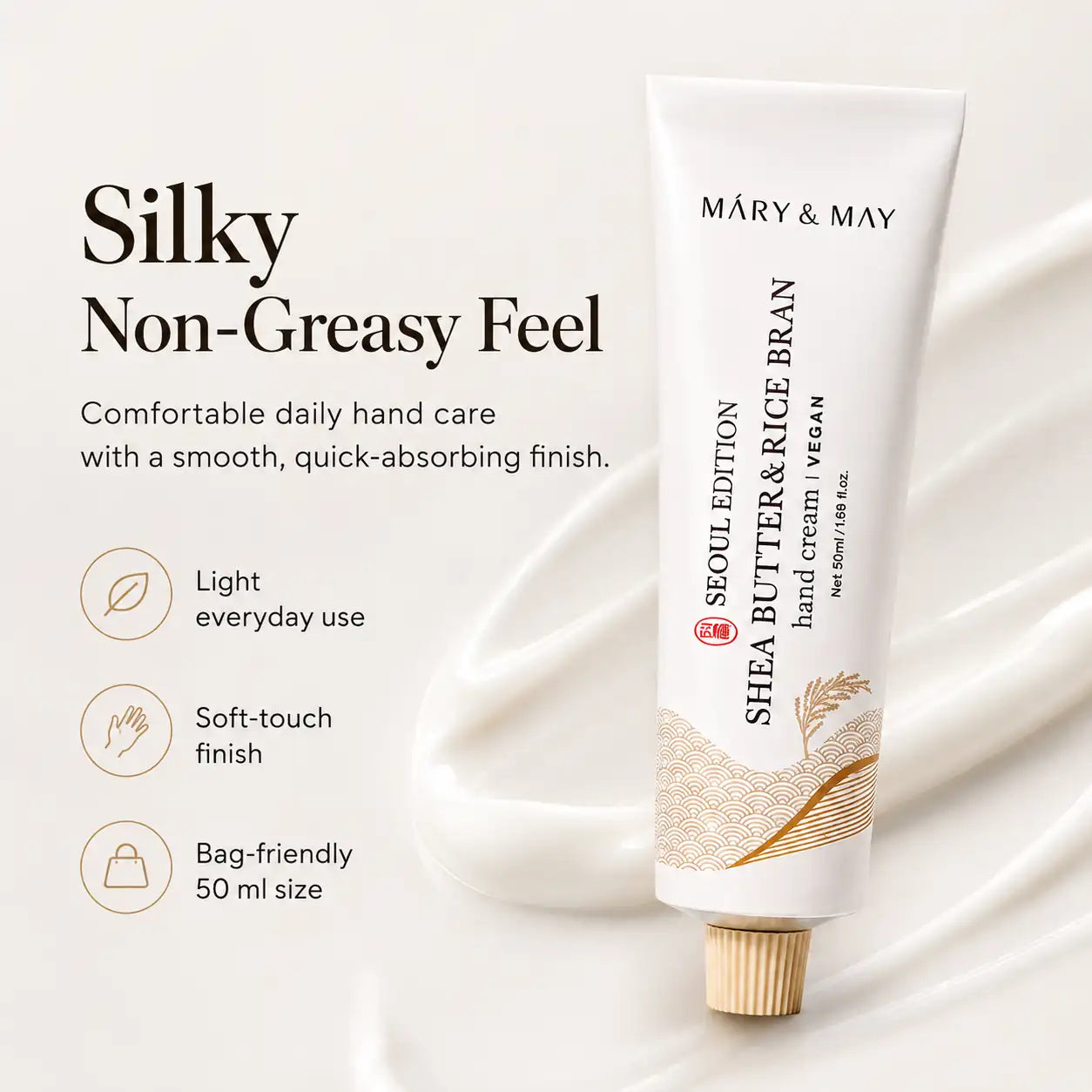 Mary&May Seoul Edition Shea Butter & Rice Bran Hand Cream 50ml
