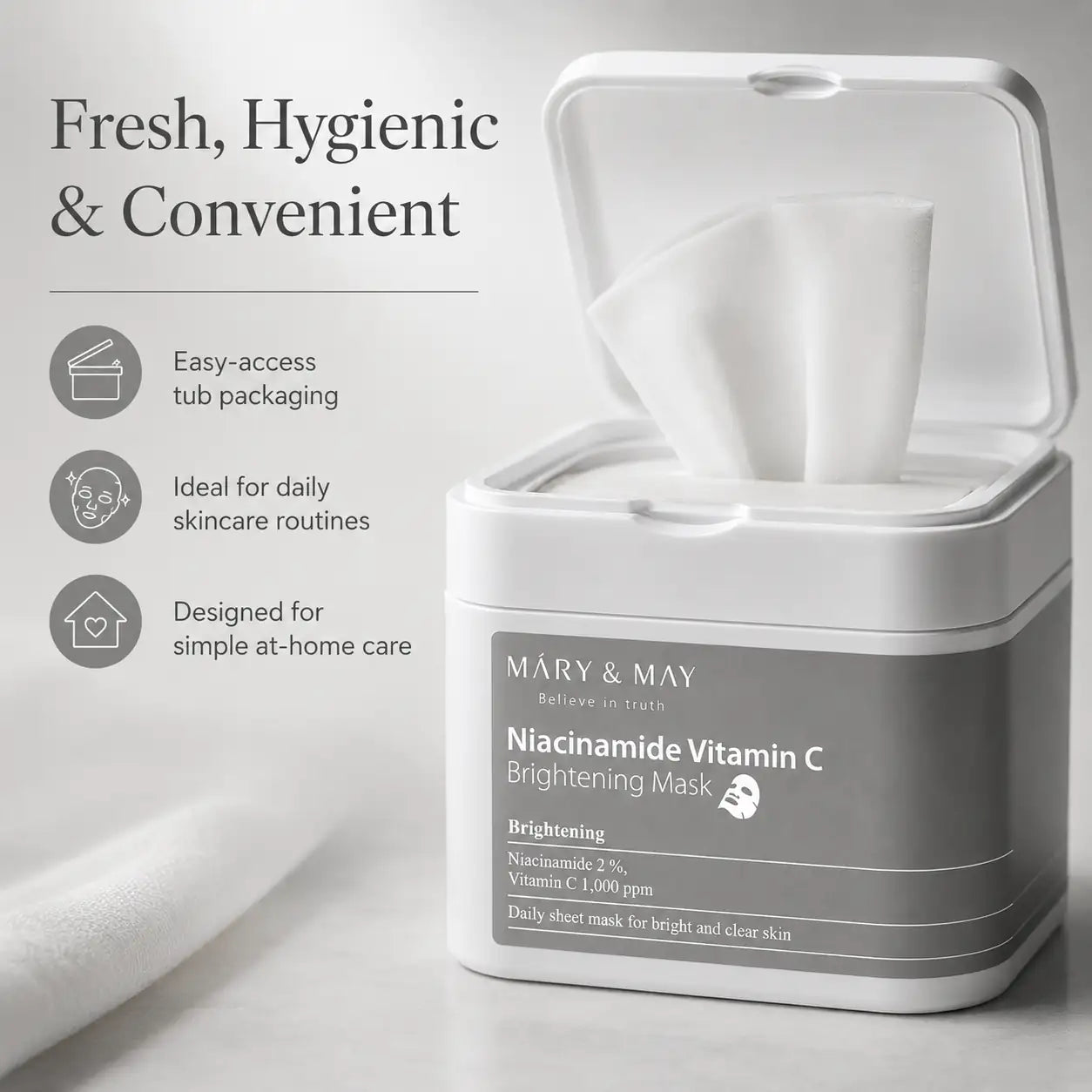 Mary&May Niacinamide Vitamin C Brightening Mask 30ea 400g