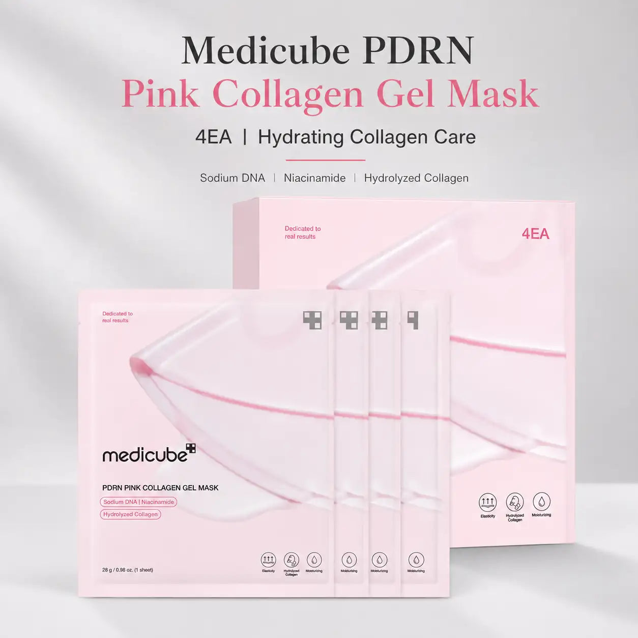 Medicube PDRN Pink Collagen Gel Mask 4ea