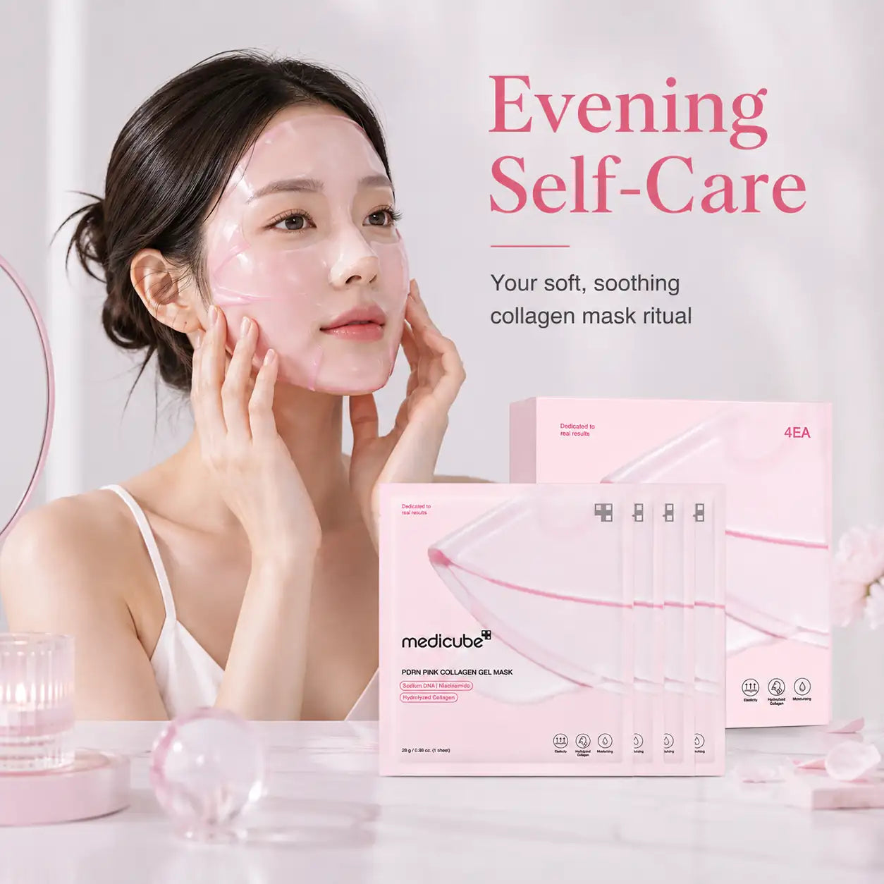 Medicube PDRN Pink Collagen Gel Mask 4ea
