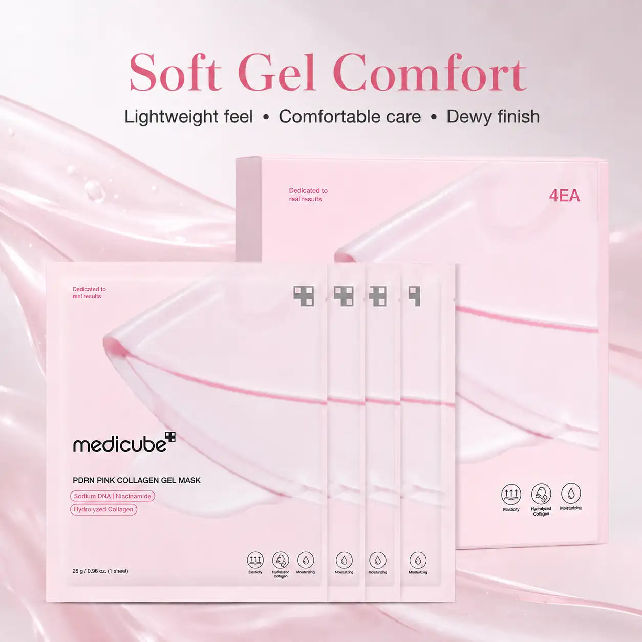 Medicube PDRN Pink Collagen Gel Mask 4ea