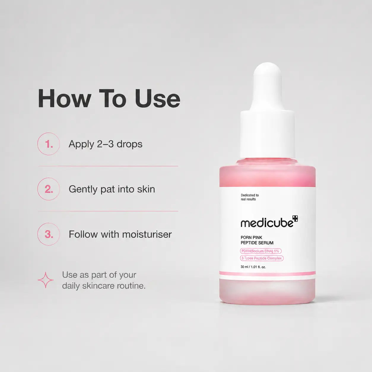 Medicube PDRN Pink Peptide Serum 30ml