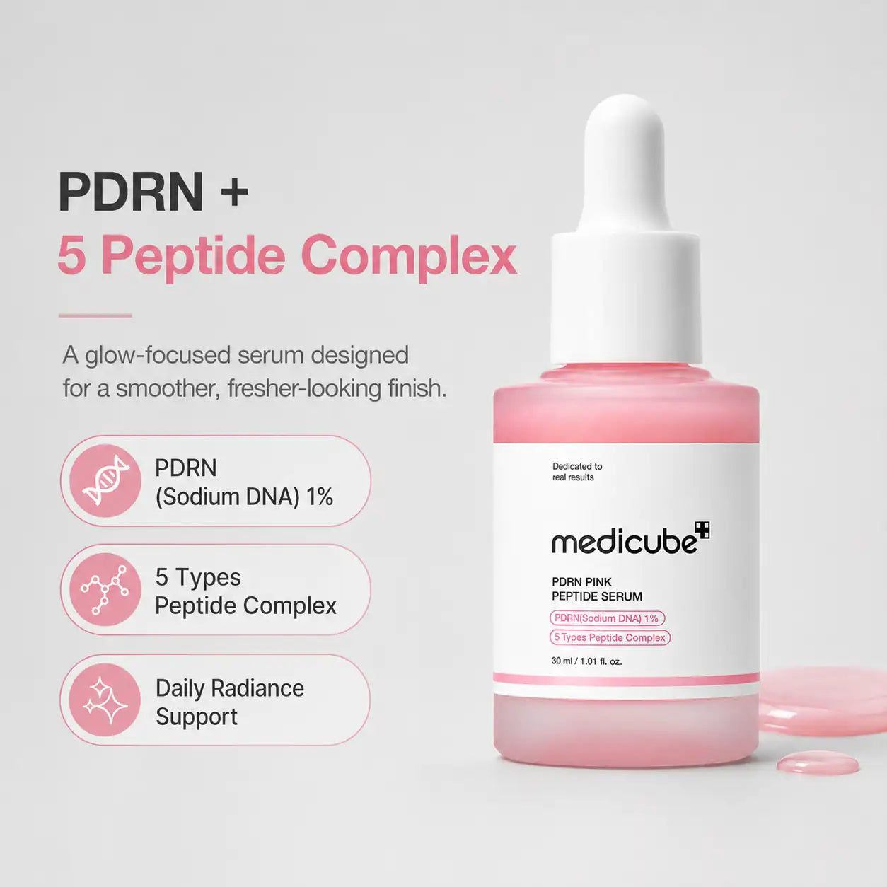 Medicube PDRN Pink Peptide Serum 30ml