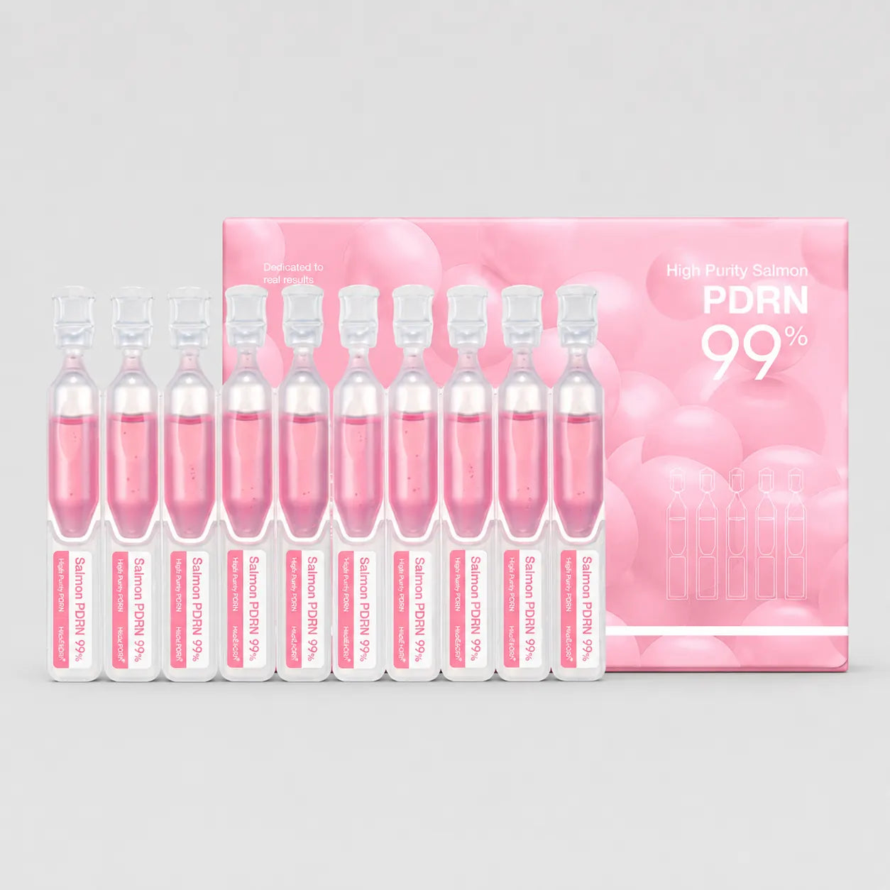 Medicube PDRN Pink One Day Serum Set 10 vials packaging