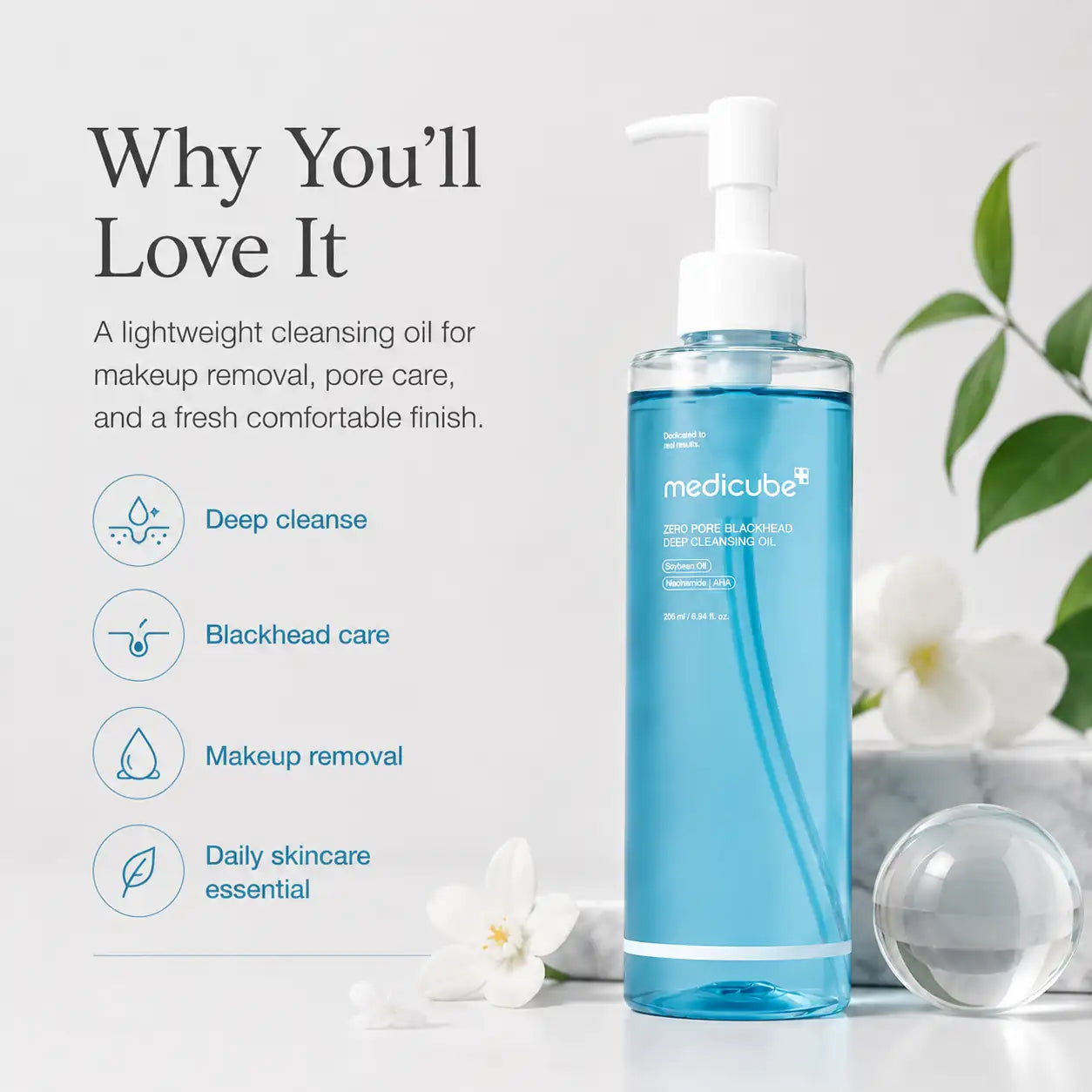 Medicube Zero Pore Blackhead Deep Cleansing Oil 205ml