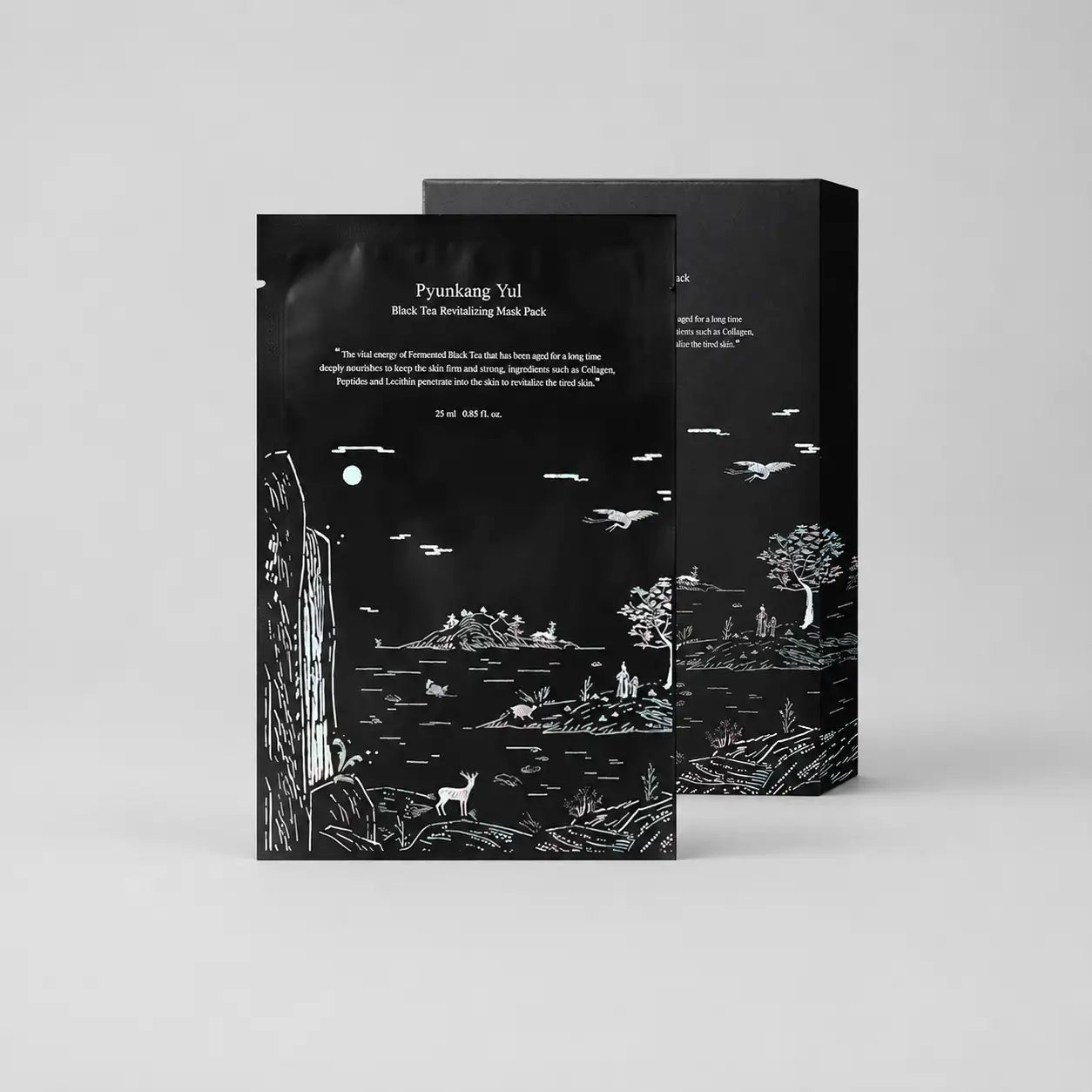 Pyunkang Yul black tea revitalizing mask pack box front