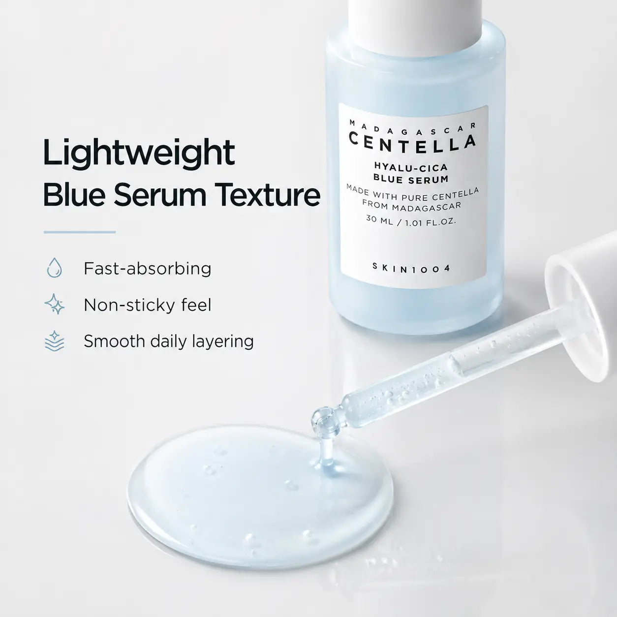SKIN1004 Madagascar Centella Hyalu-Cica Blue Serum 30ml