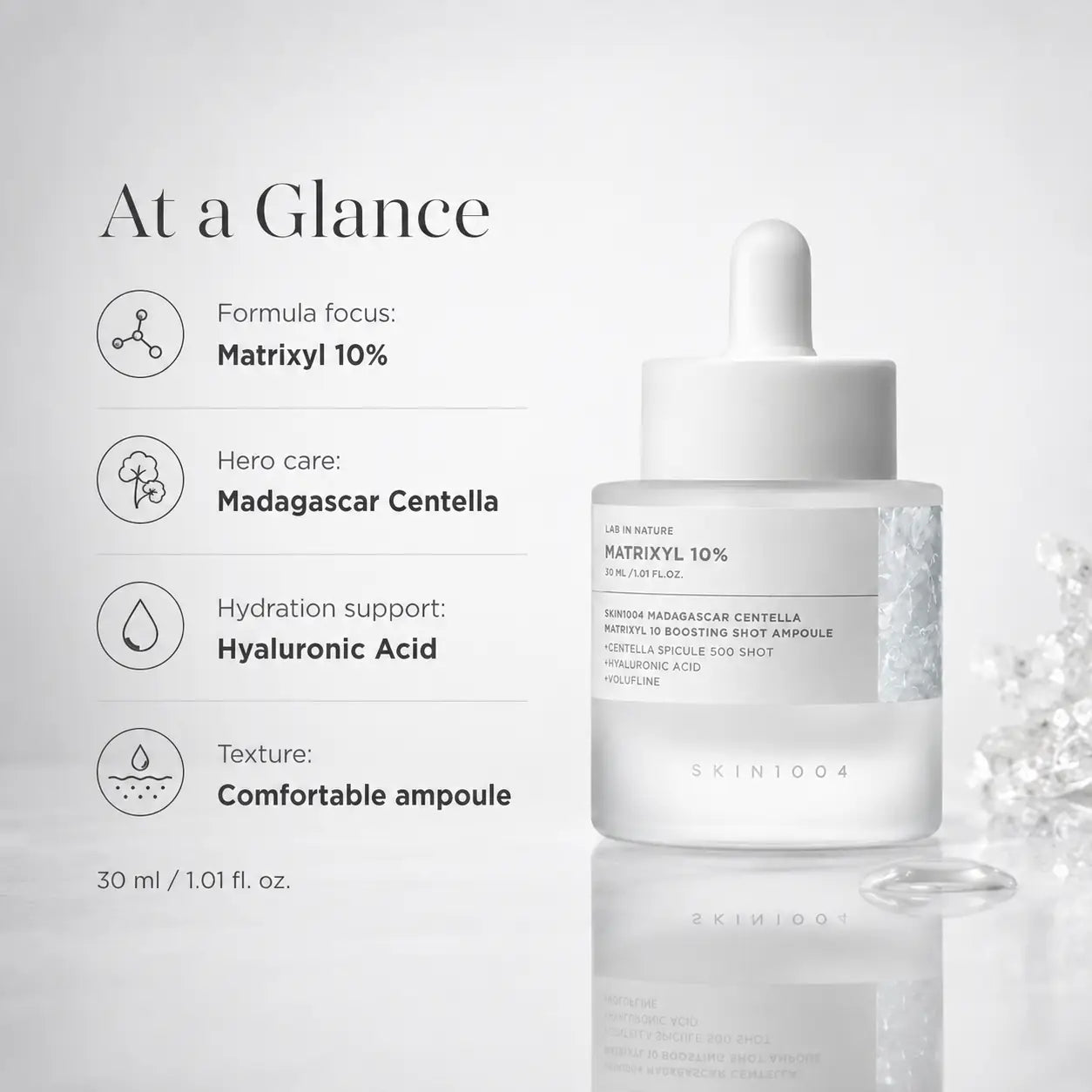 SKIN1004 Madagascar Centella Matrixyl 10 Boosting Shot Ampoule 30ml