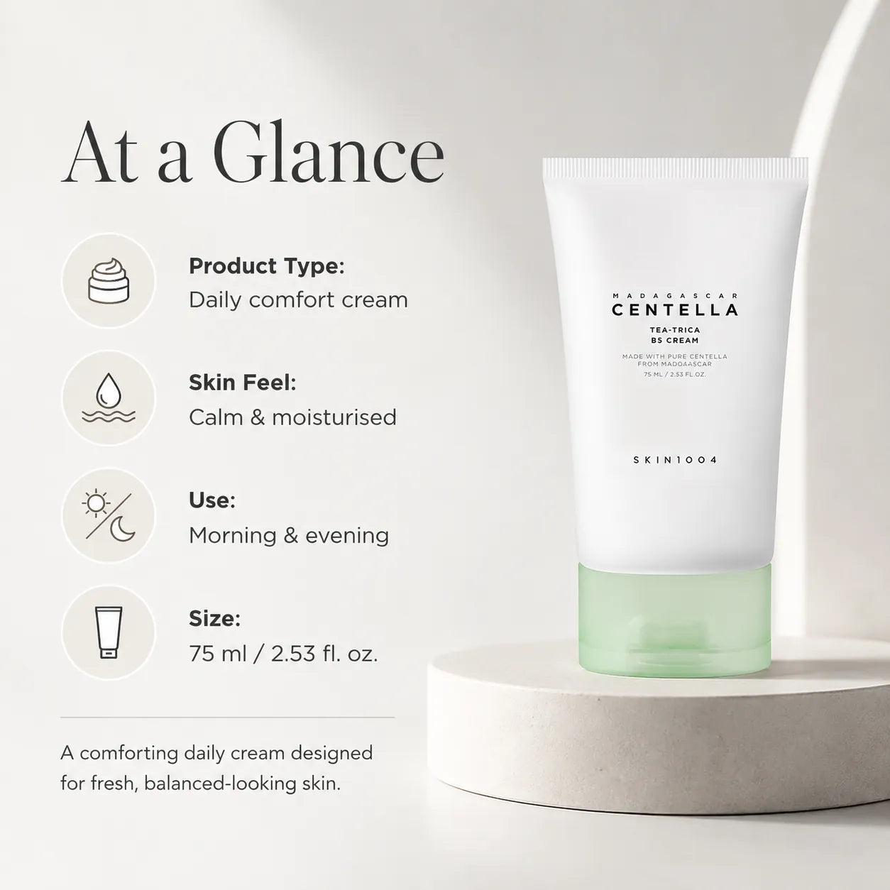 SKIN1004 Madagascar Centella Tea-Trica B5 Cream 75ml