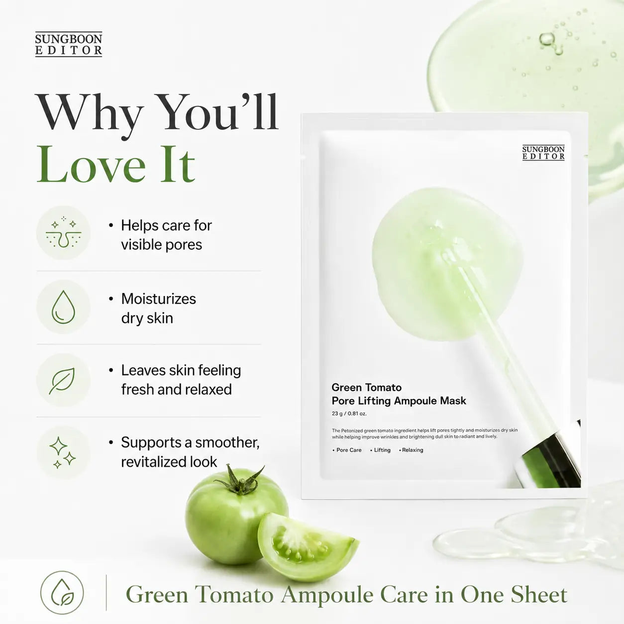 back label showing the mask's ingredients