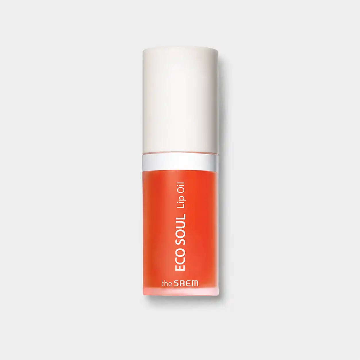 The Saem Eco Soul Lip Oil shown in both Berry and Grapefruit shades