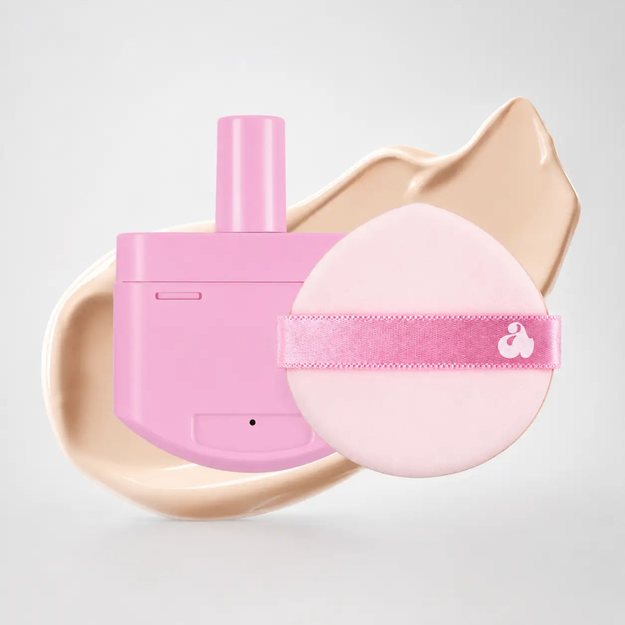 UNLEASHIA dont touch glass pink cushion compact front